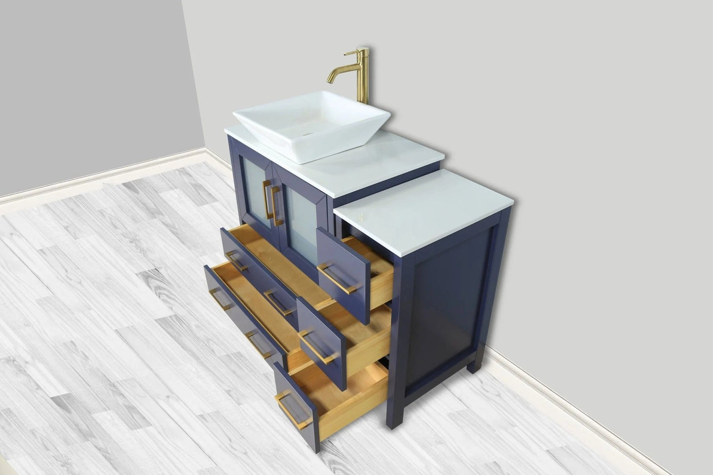 Vanity Art Ravenna 42" Single Sink Bathroom Vanity Combo Set