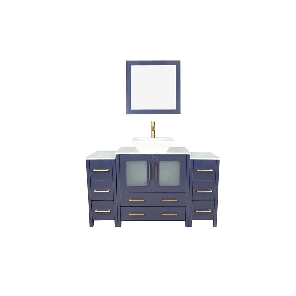 Vanity Art Ravenna 54" Single Sink Bathroom Vanity Combo Set