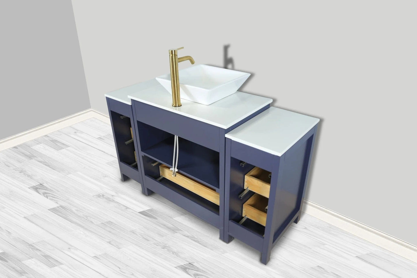 Vanity Art Ravenna 54" Single Sink Bathroom Vanity Combo Set