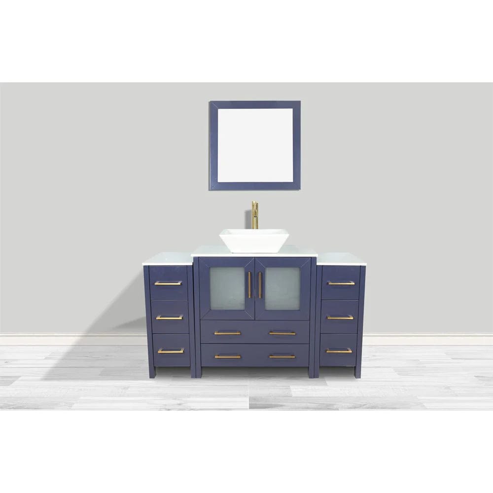 Vanity Art Ravenna 54" Single Sink Bathroom Vanity Combo Set