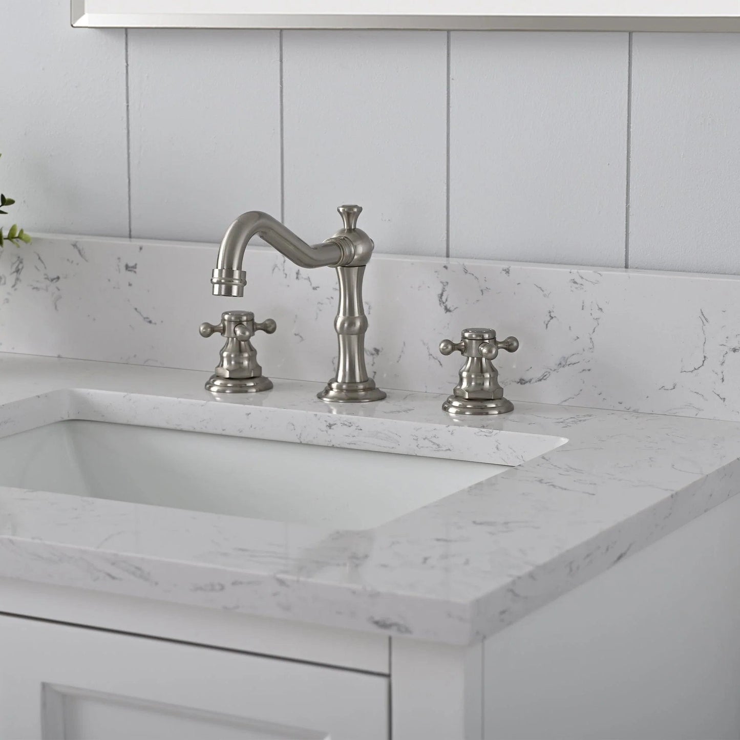 Vanity Art Vannes 60" Double Sink Bathroom Vanity in Silver Grey / White / Vintage Green