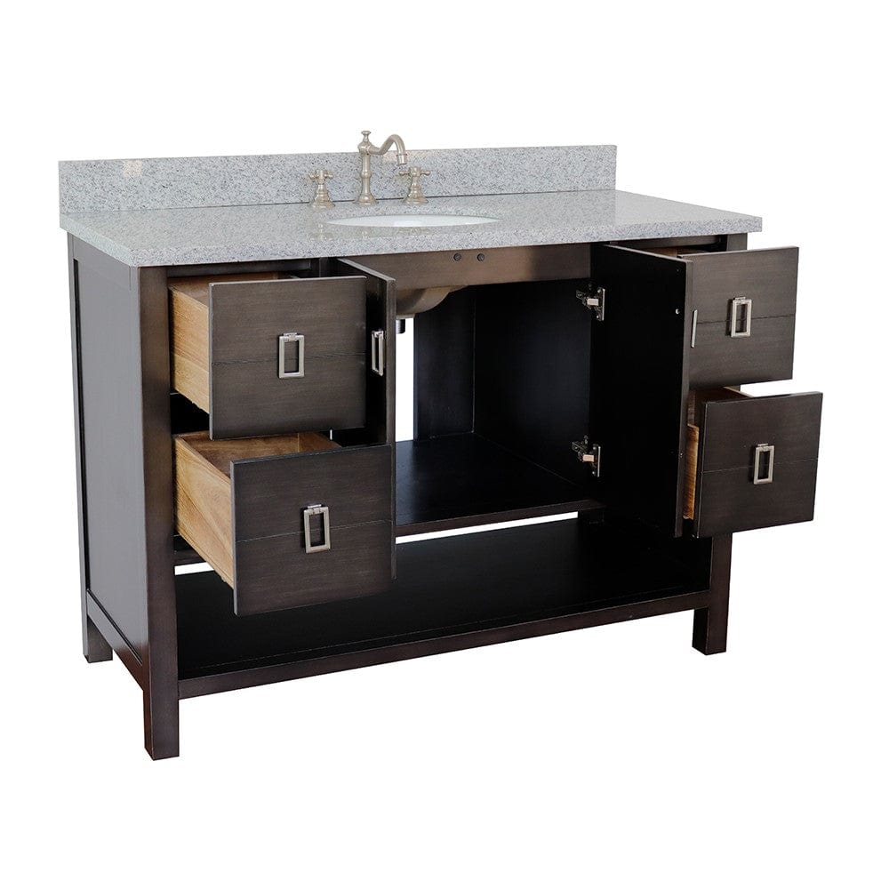 Bellaterra 49" Single Vanity in Silvery Brown Finish