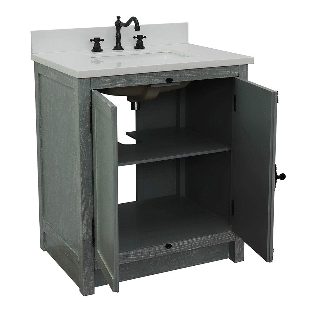 Bellaterra 31" Single Vanity in Gray Ash Finish