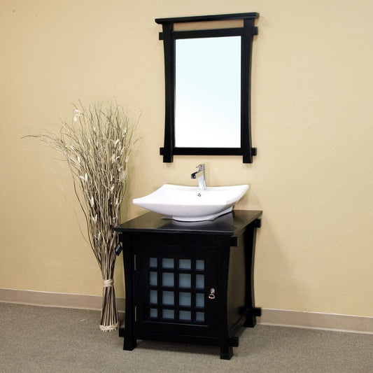 Bellaterra 30 in Single sink vanity-wood-black 203012