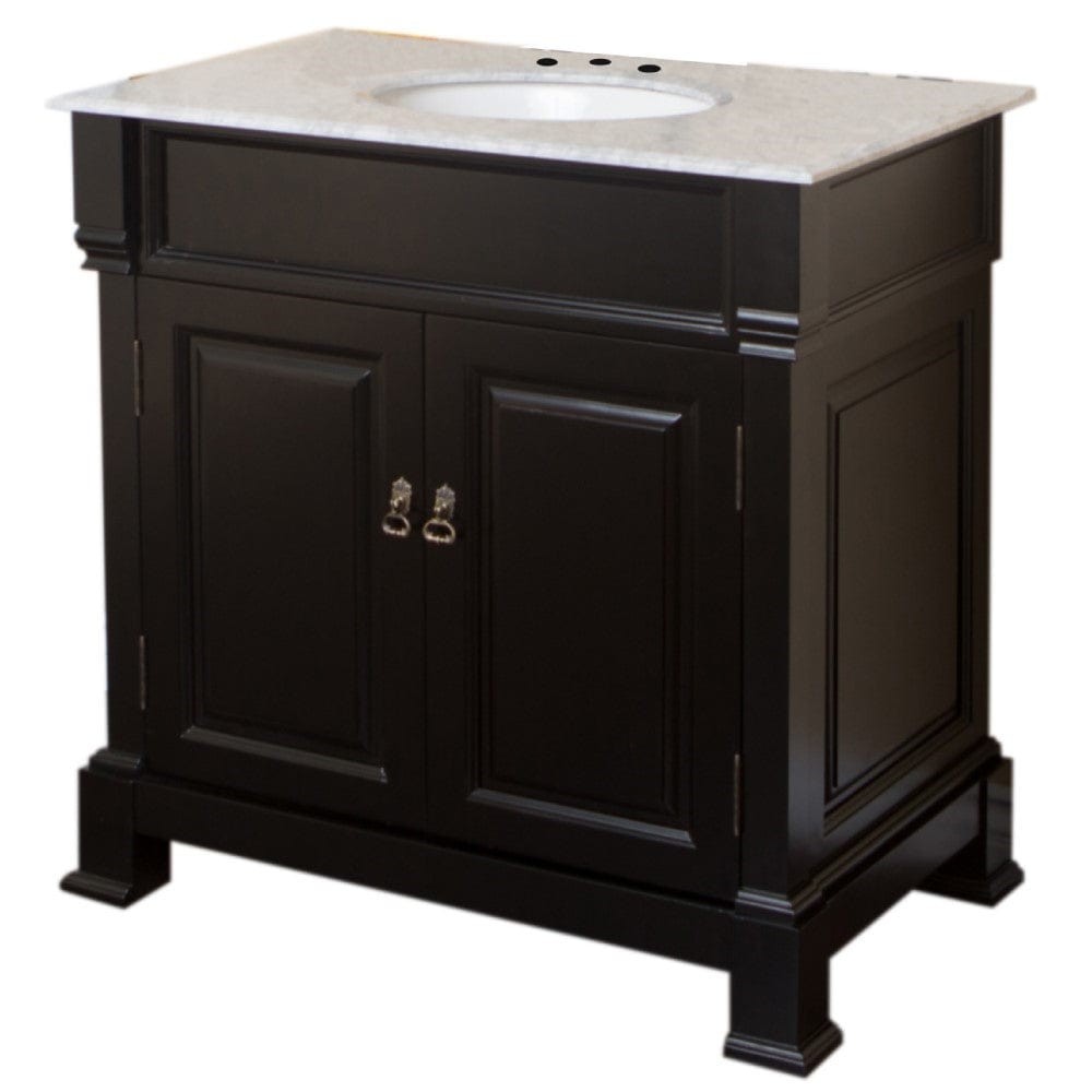 Bellaterra 36 in Single Sink Vanity Wood