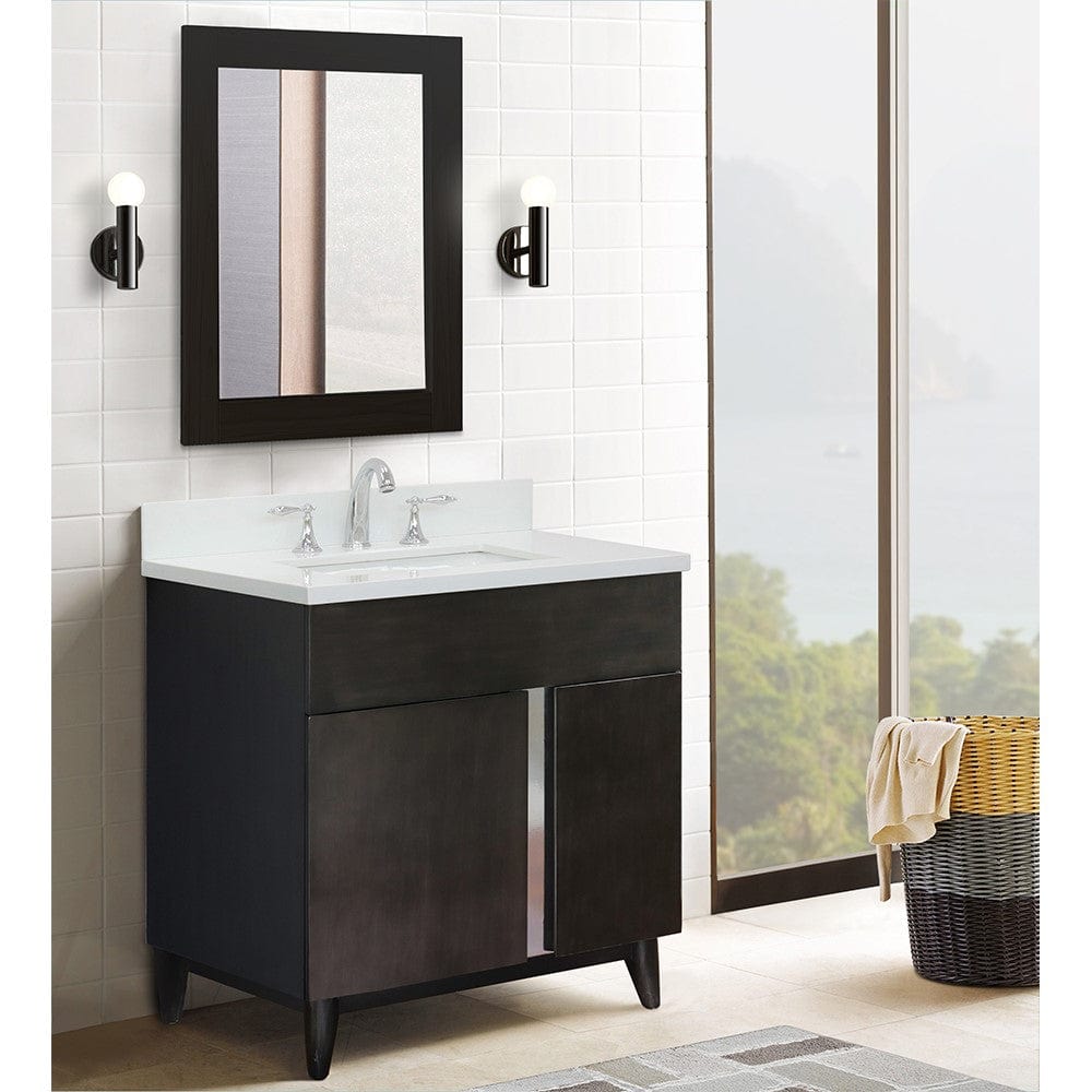 Bellaterra 31" Single Vanity in Silvery Brown Finish