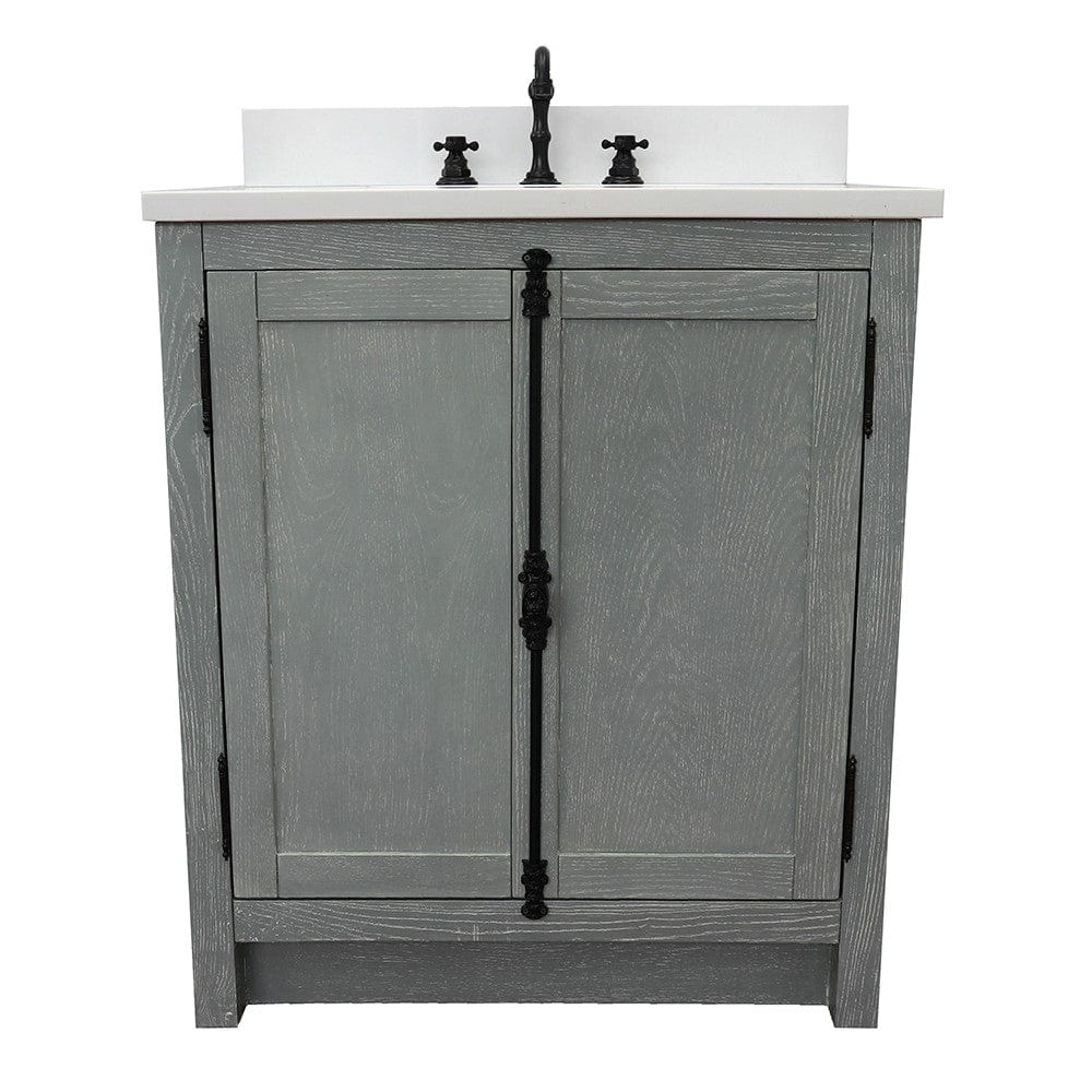 Bellaterra 31" Single Vanity in Gray Ash Finish