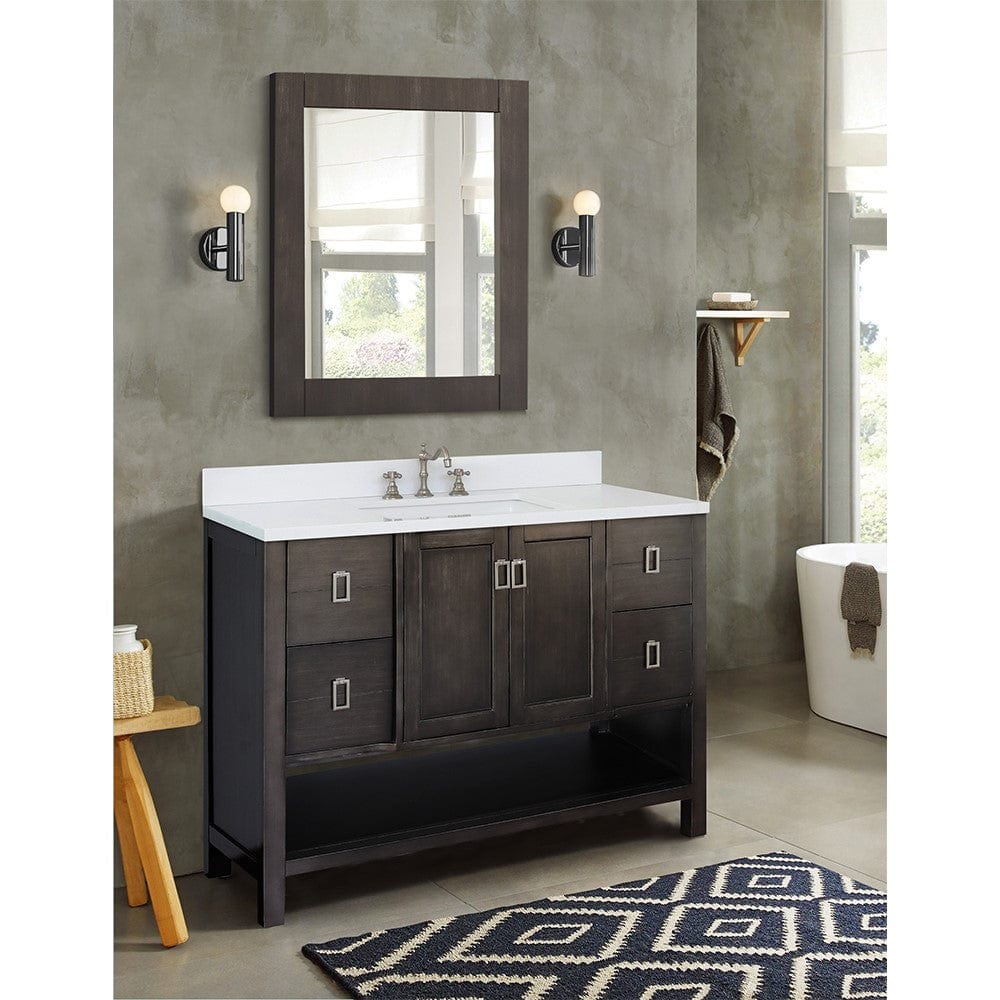 Bellaterra 49" Single Vanity in Silvery Brown Finish