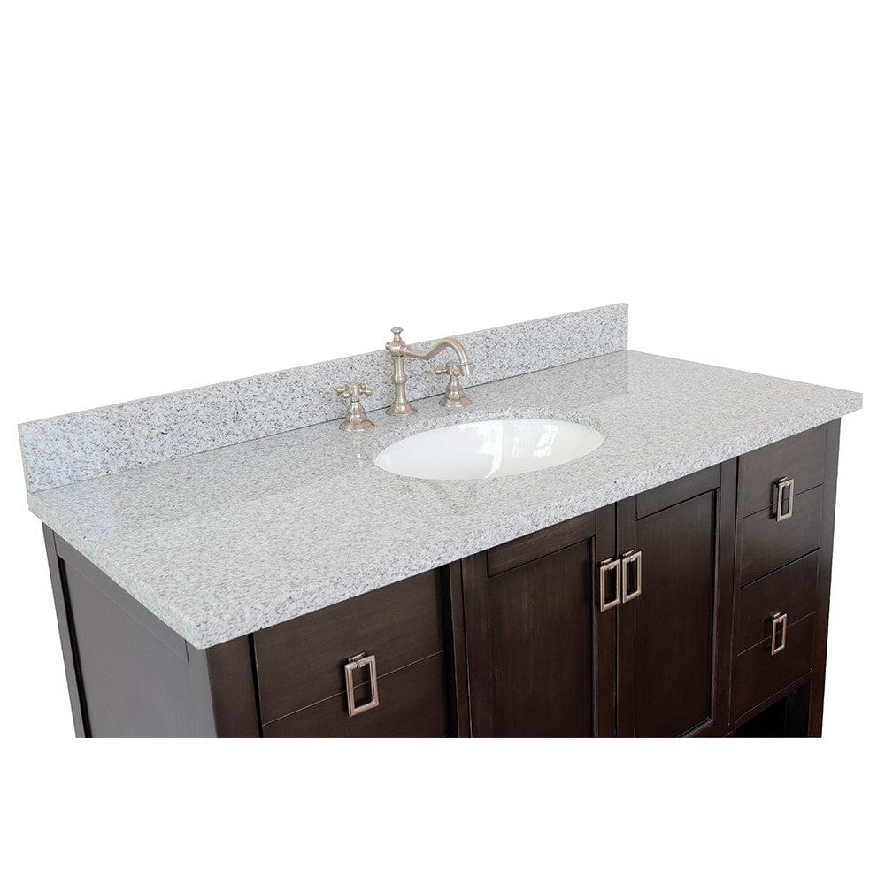 Bellaterra 49" Single Vanity in Silvery Brown Finish