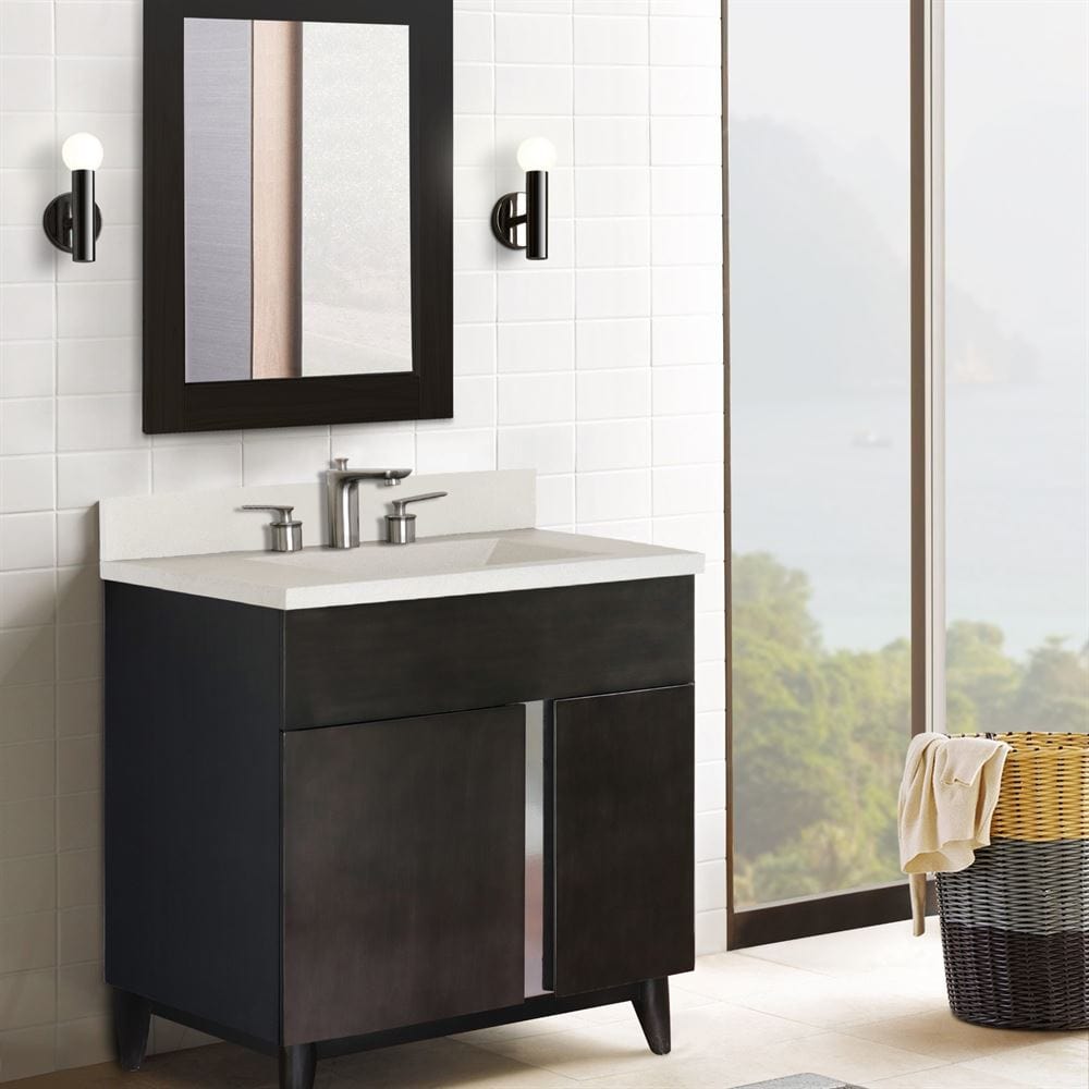 Bellaterra 31" Single Vanity in Silvery Brown Finish