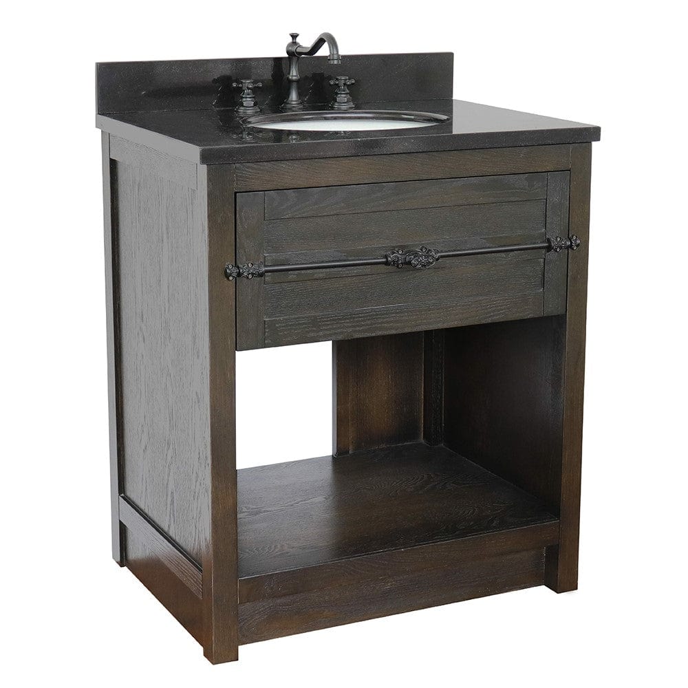 Bellaterra 31" Single Vanity in Brown Ash Finish