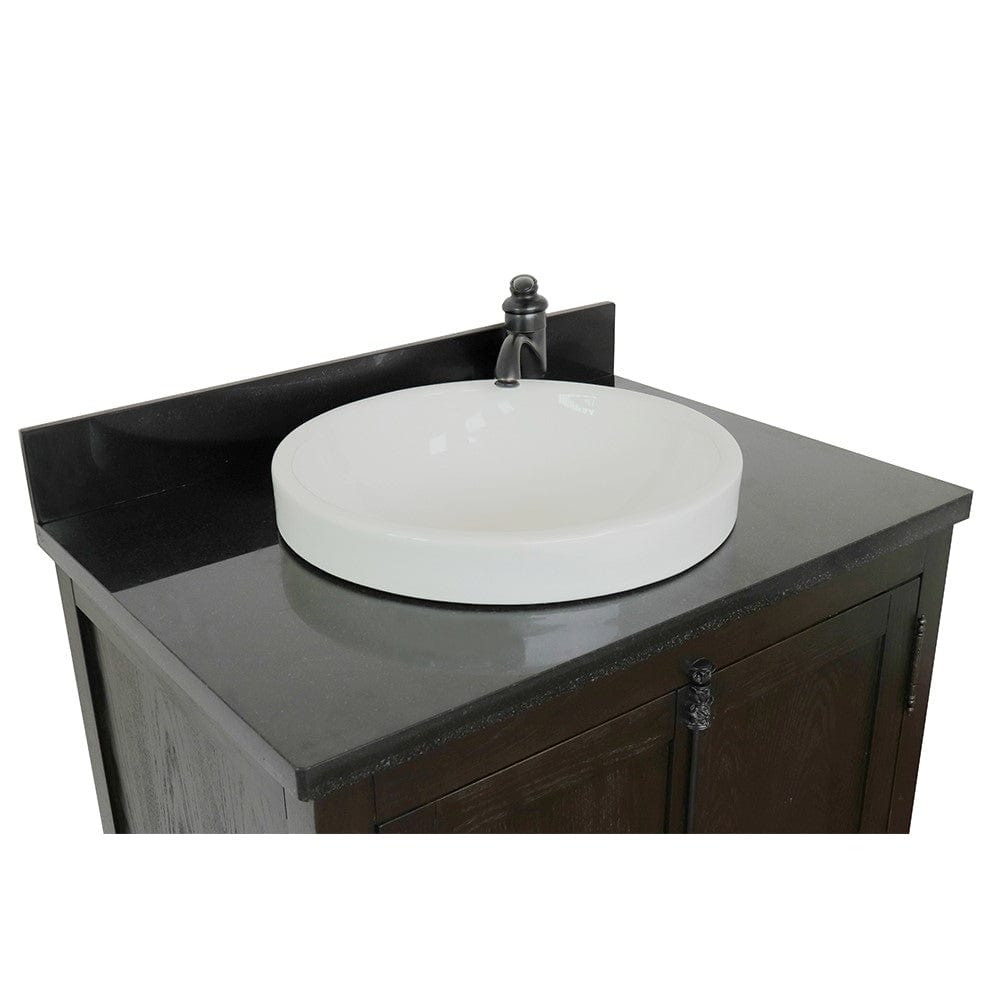 Bellaterra 31" Single Vanity in Brown Ash Finish