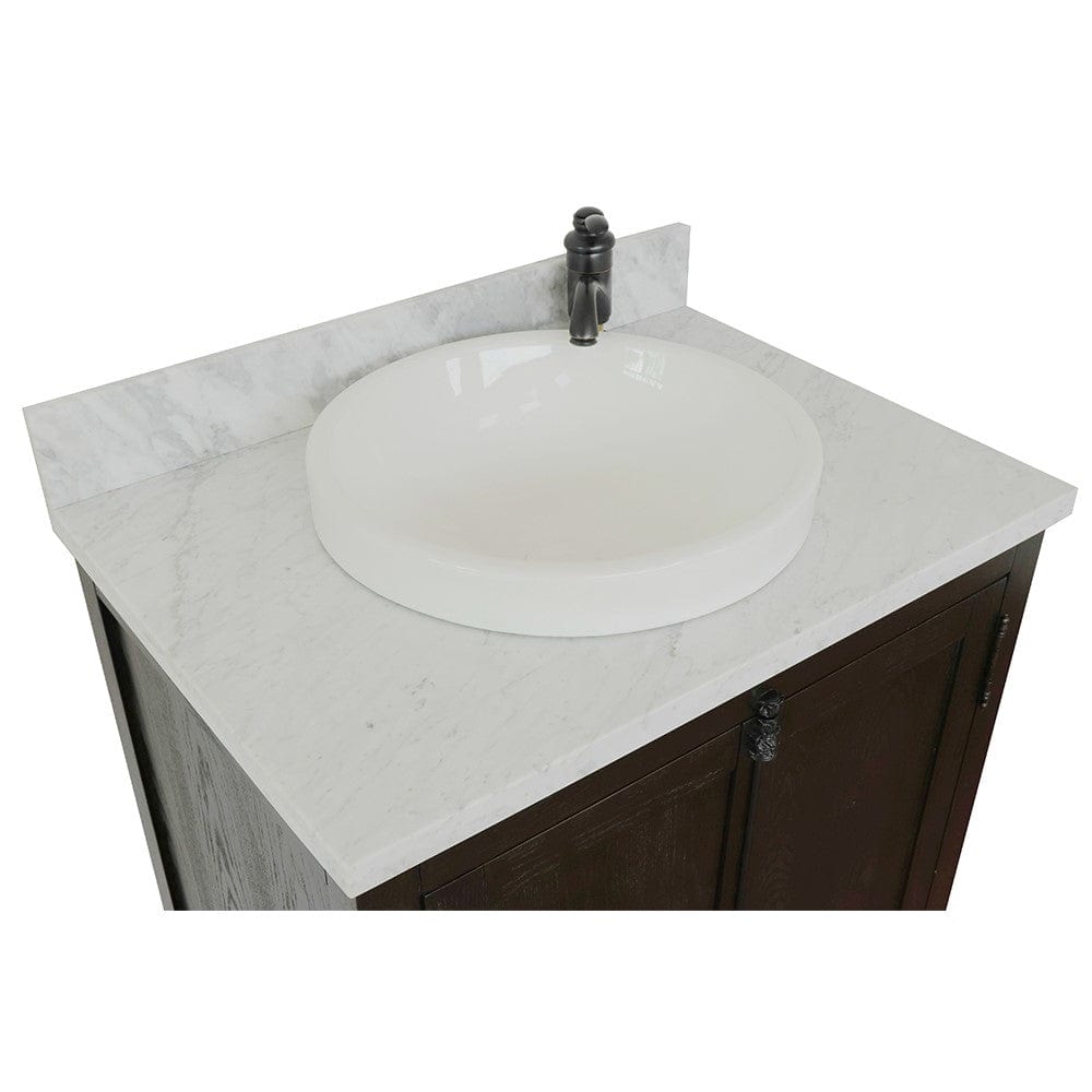 Bellaterra 31" Single Vanity in Brown Ash Finish