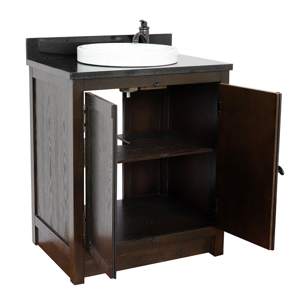 Bellaterra 31" Single Vanity in Brown Ash Finish