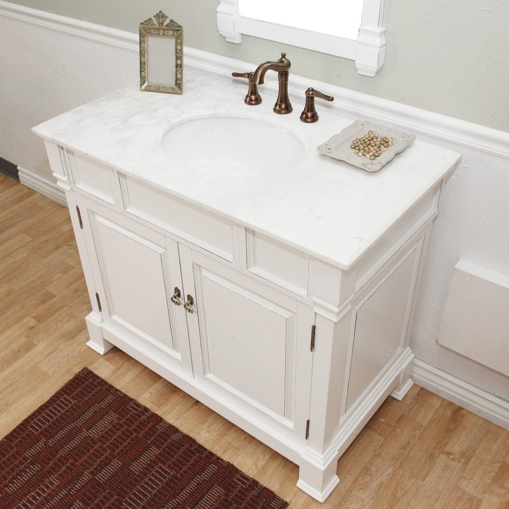 Bellaterra 42 in Single Sink Vanity Wood