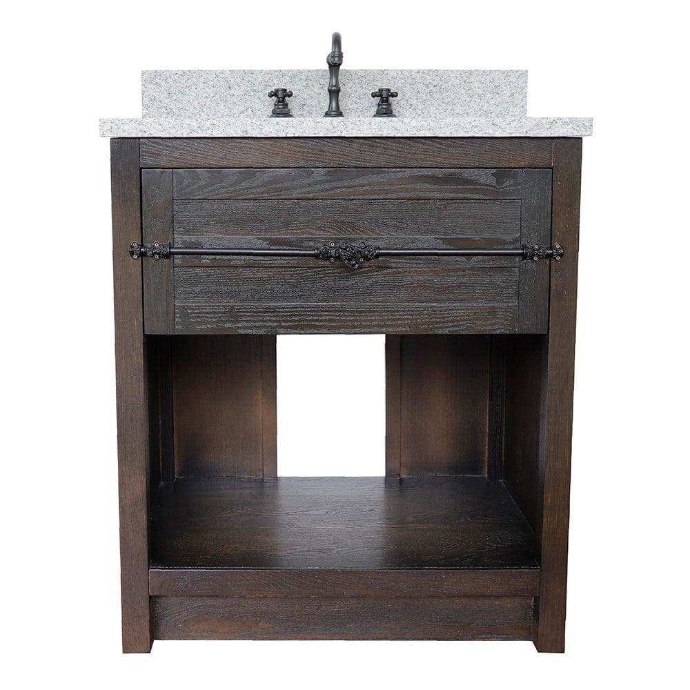 Bellaterra 31" Single Vanity in Brown Ash Finish