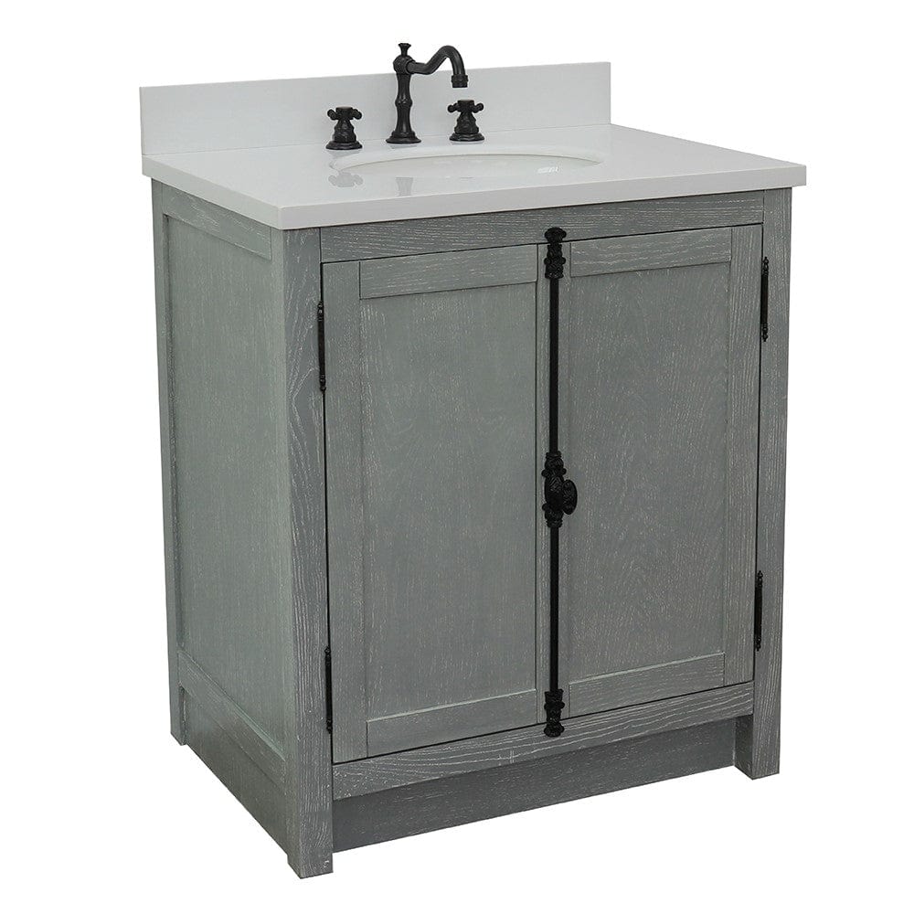 Bellaterra 31" Single Vanity in Gray Ash Finish