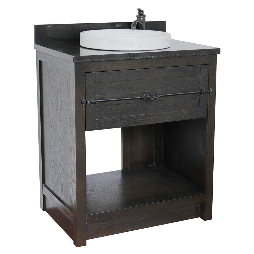 Bellaterra 31" Single Vanity in Brown Ash Finish