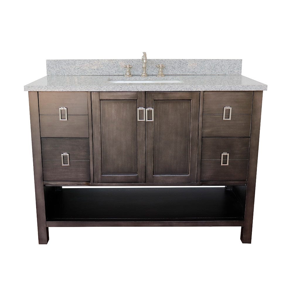 Bellaterra 49" Single Vanity in Silvery Brown Finish