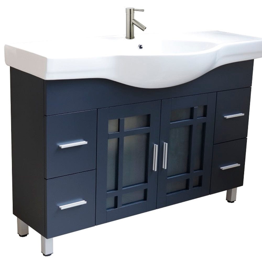 Bellaterra 48 in Single Sink Vanity Wood