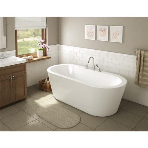 A&E Bath & Shower Una-NF Freestanding Bathtub – 71-in – White