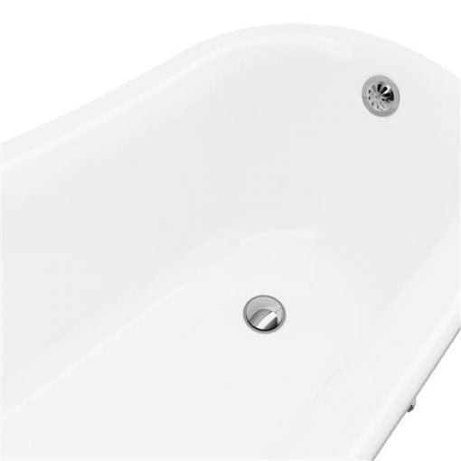 A&E Bath & Shower Dora Clawfoot tub with faucet – 59-in – White