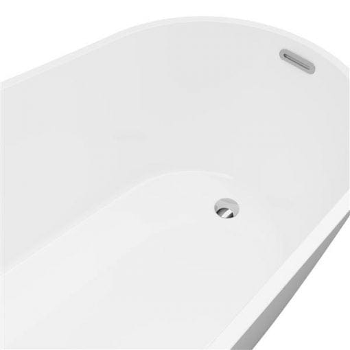 A&E Bath & Shower Riviera Freestanding Bathtub – 67-in – White