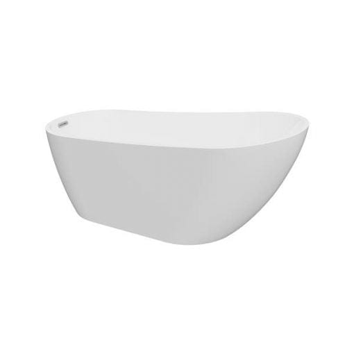 A&E Bath & Shower Riviera Freestanding Bathtub – 67-in – White