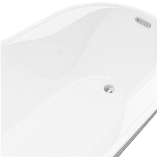 A&E Bath & Shower Miami Freestanding Bathtub – 59-in – White