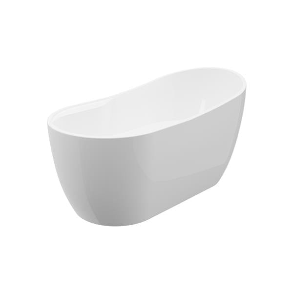 A&E Bath & Shower Miami Freestanding Bathtub – 59-in – White