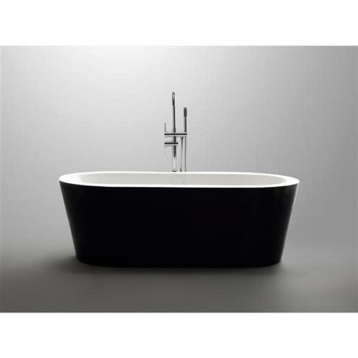 A&E Bath & Shower Tampa Freestanding Bathtub – 67-in – Black Matte