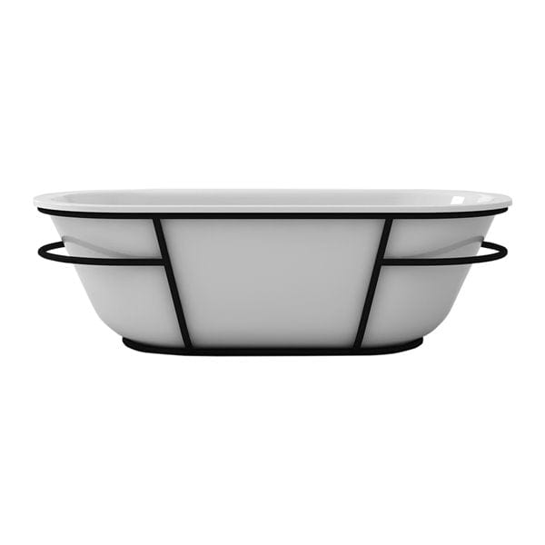 A&E Bath & Shower Eden Oval Acrylic Center Drain Bathtub – 31.5-in x 70.87-in – White High-Gloss Acrylic