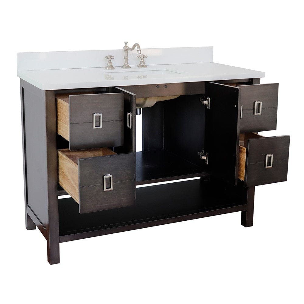 Bellaterra 49" Single Vanity in Silvery Brown Finish