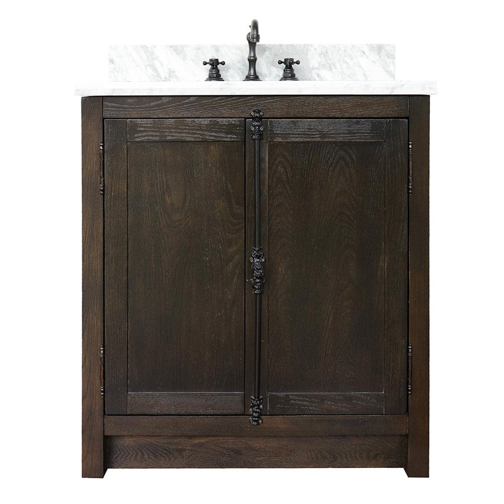 Bellaterra 31" Single Vanity in Brown Ash Finish