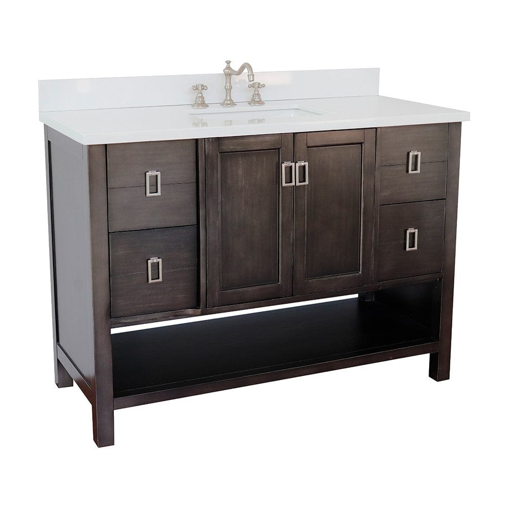 Bellaterra 49" Single Vanity in Silvery Brown Finish