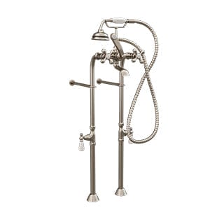 Cambridge Plumbing Clawfoot Tub Freestanding British Telephone Faucet & Hand Held Shower Combo