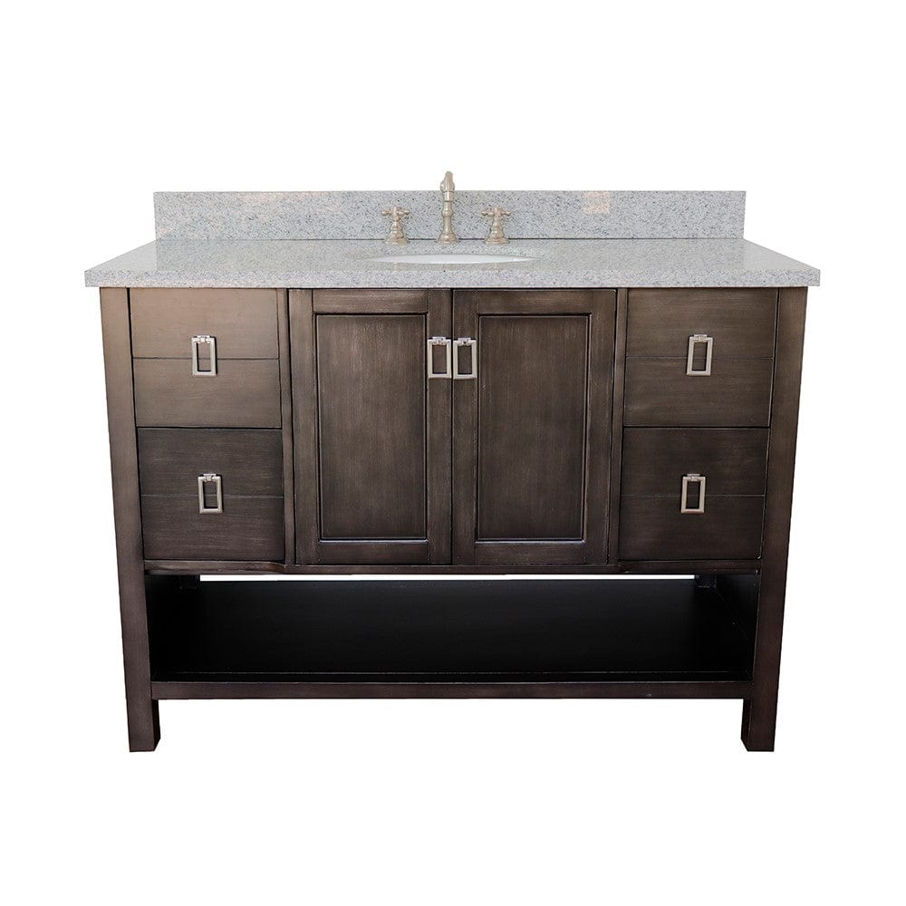 Bellaterra 49" Single Vanity in Silvery Brown Finish