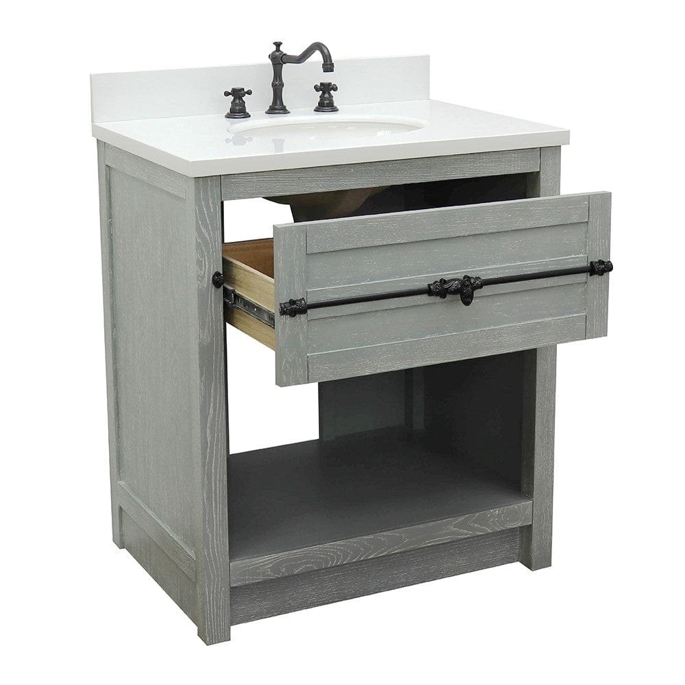 Bellaterra 31" Single Vanity in Gray Ash Finish