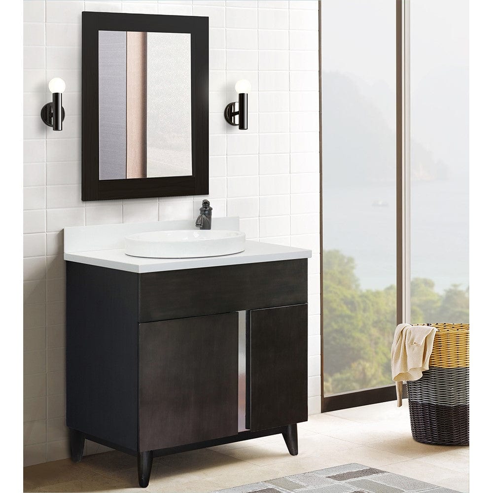 Bellaterra 31" Single Vanity in Silvery Brown Finish