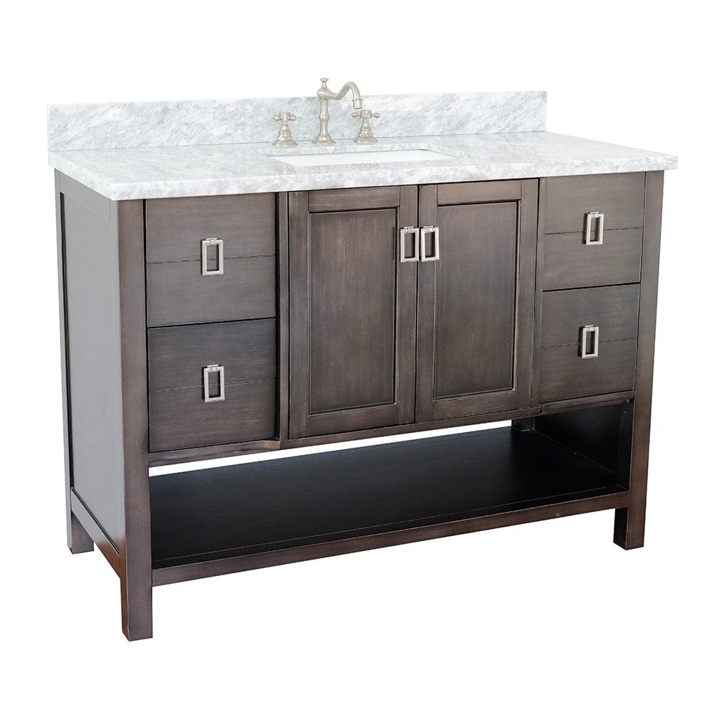 Bellaterra 49" Single Vanity in Silvery Brown Finish