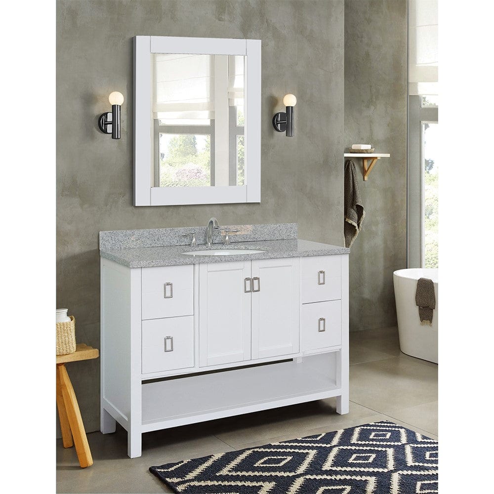 Bellaterra 49" Single Vanity in White Finish