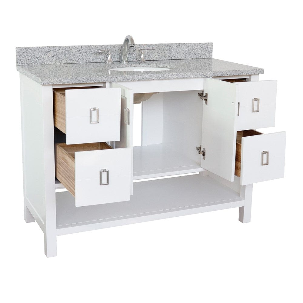 Bellaterra 49" Single Vanity in White Finish