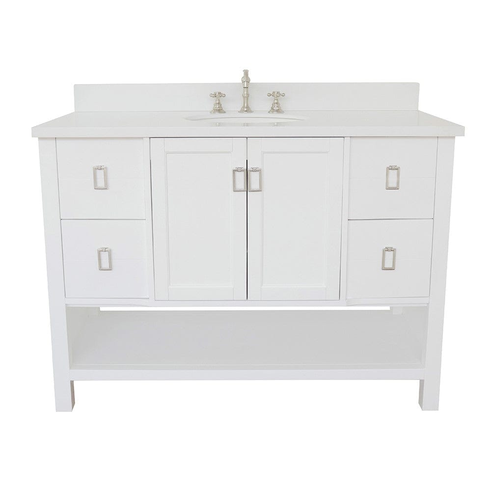 Bellaterra 49" Single Vanity in White Finish