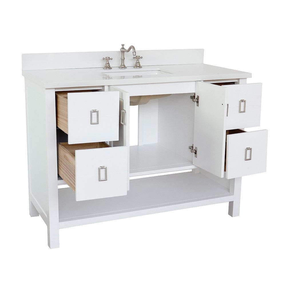 Bellaterra 49" Single Vanity in White Finish