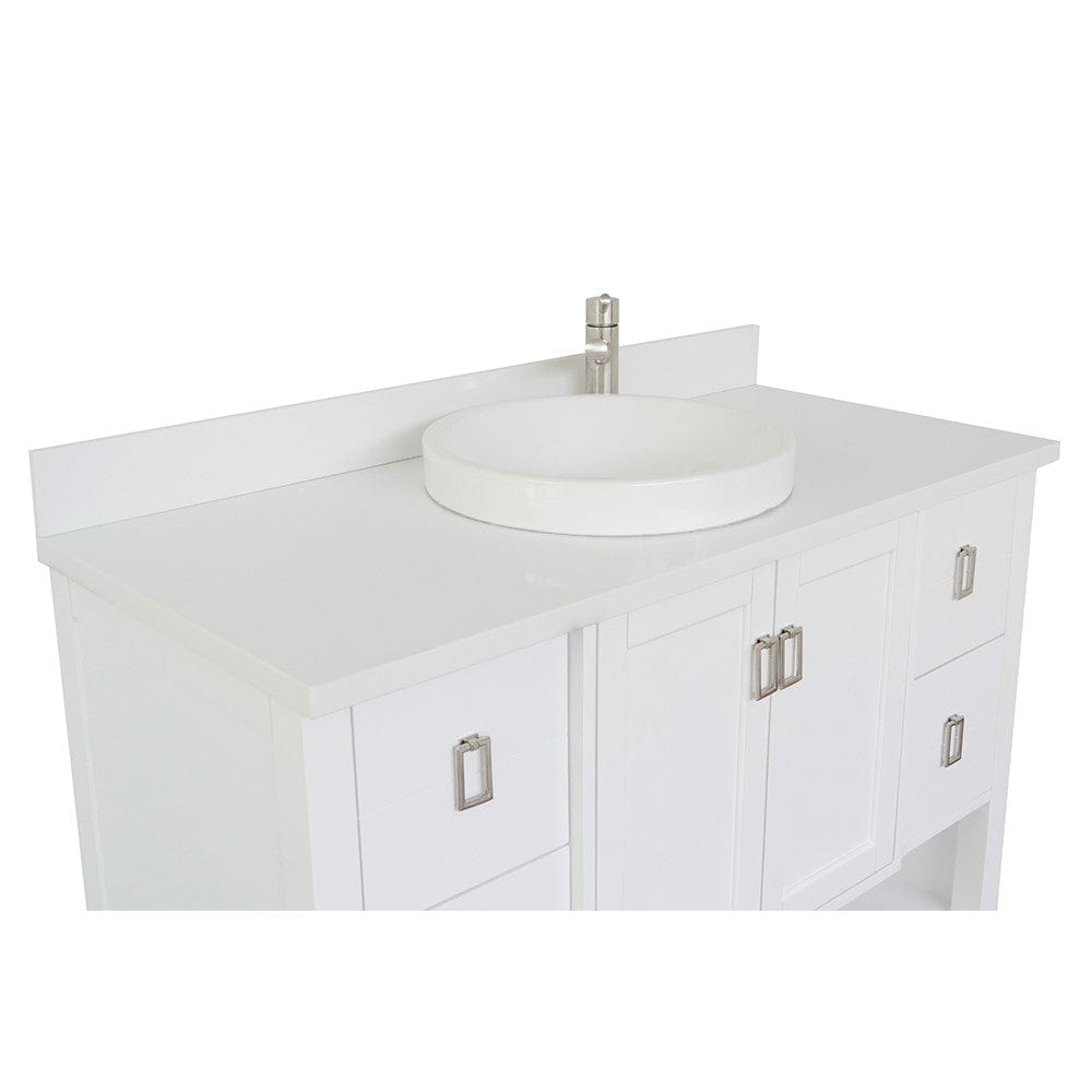 Bellaterra 49" Single Vanity in White Finish