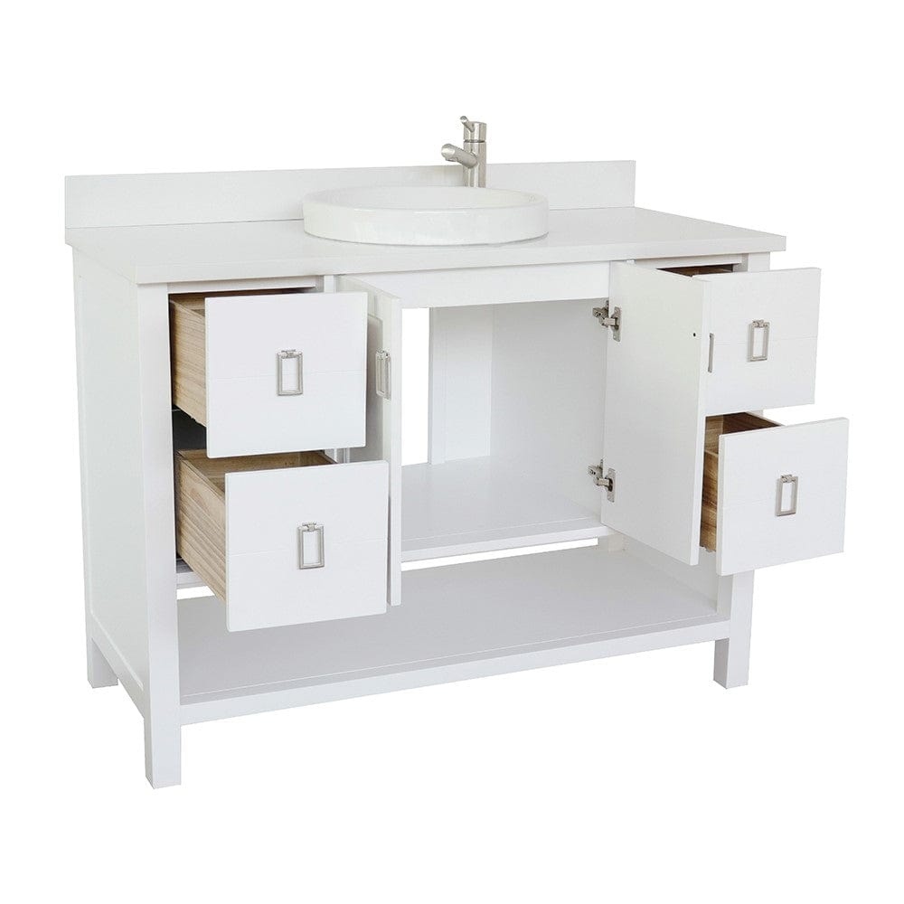 Bellaterra 49" Single Vanity in White Finish