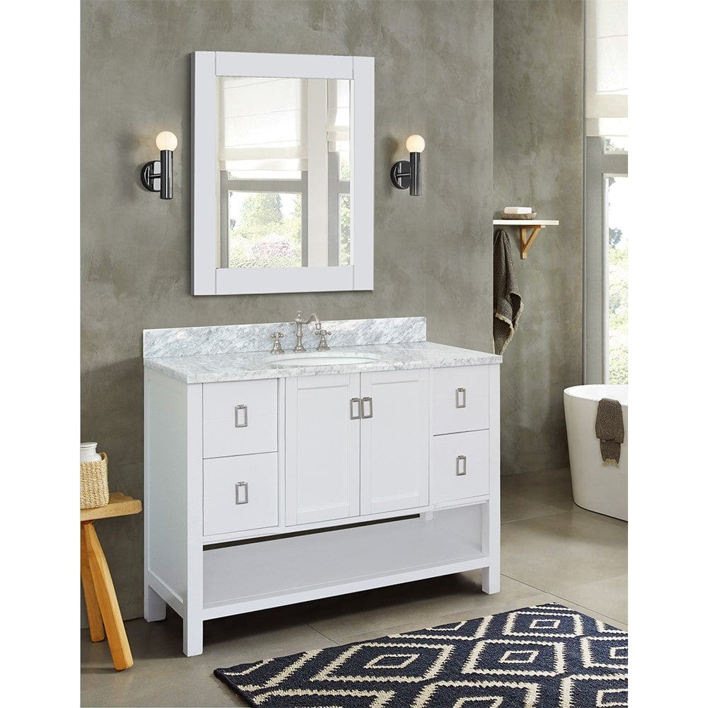 Bellaterra 49" Single Vanity in White Finish