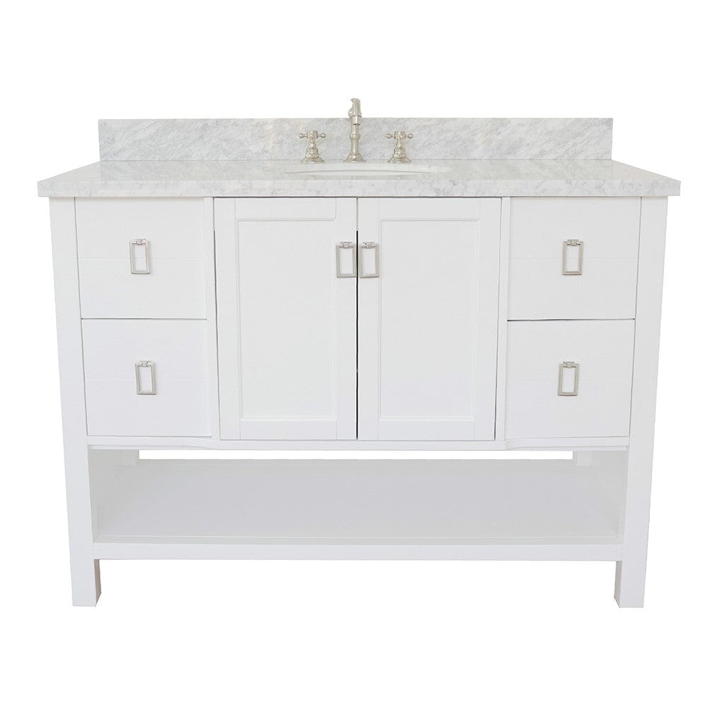 Bellaterra 49" Single Vanity in White Finish