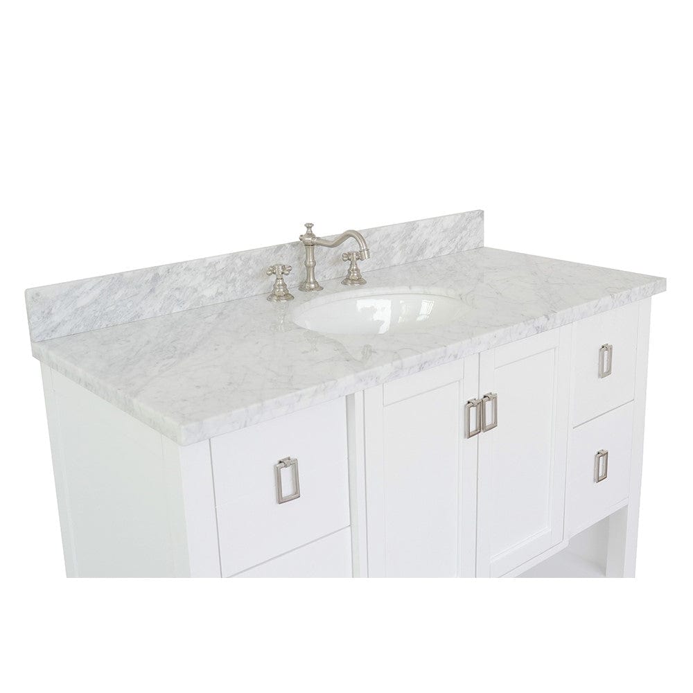 Bellaterra 49" Single Vanity in White Finish