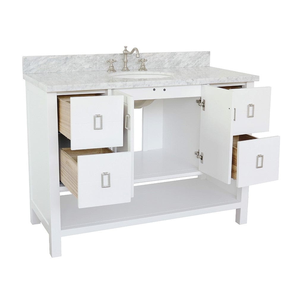 Bellaterra 49" Single Vanity in White Finish